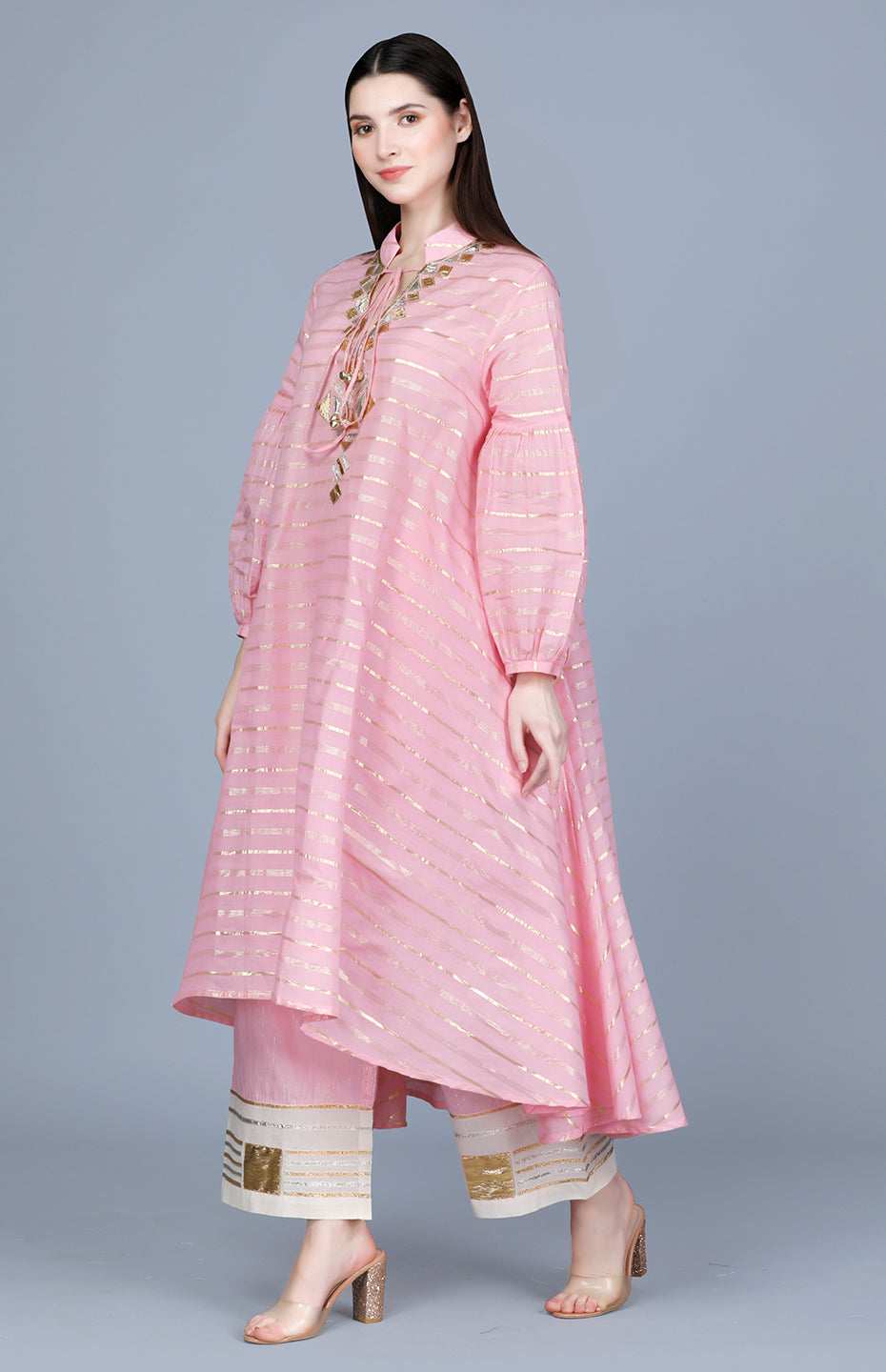 Barfi Pink Circular Tunic