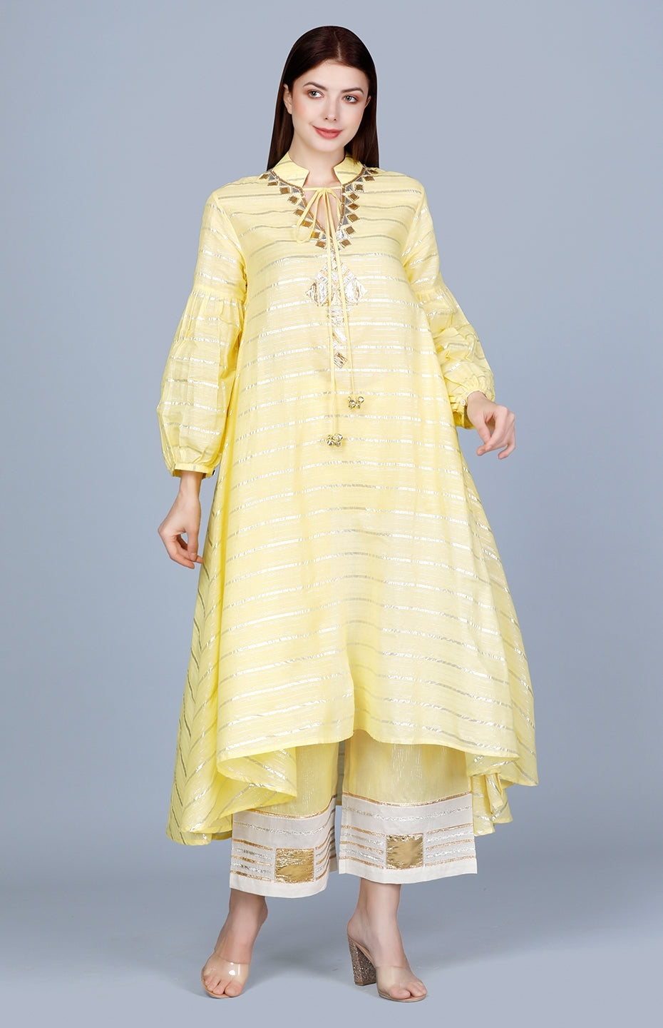 Barfi Yellow Circular Tunic