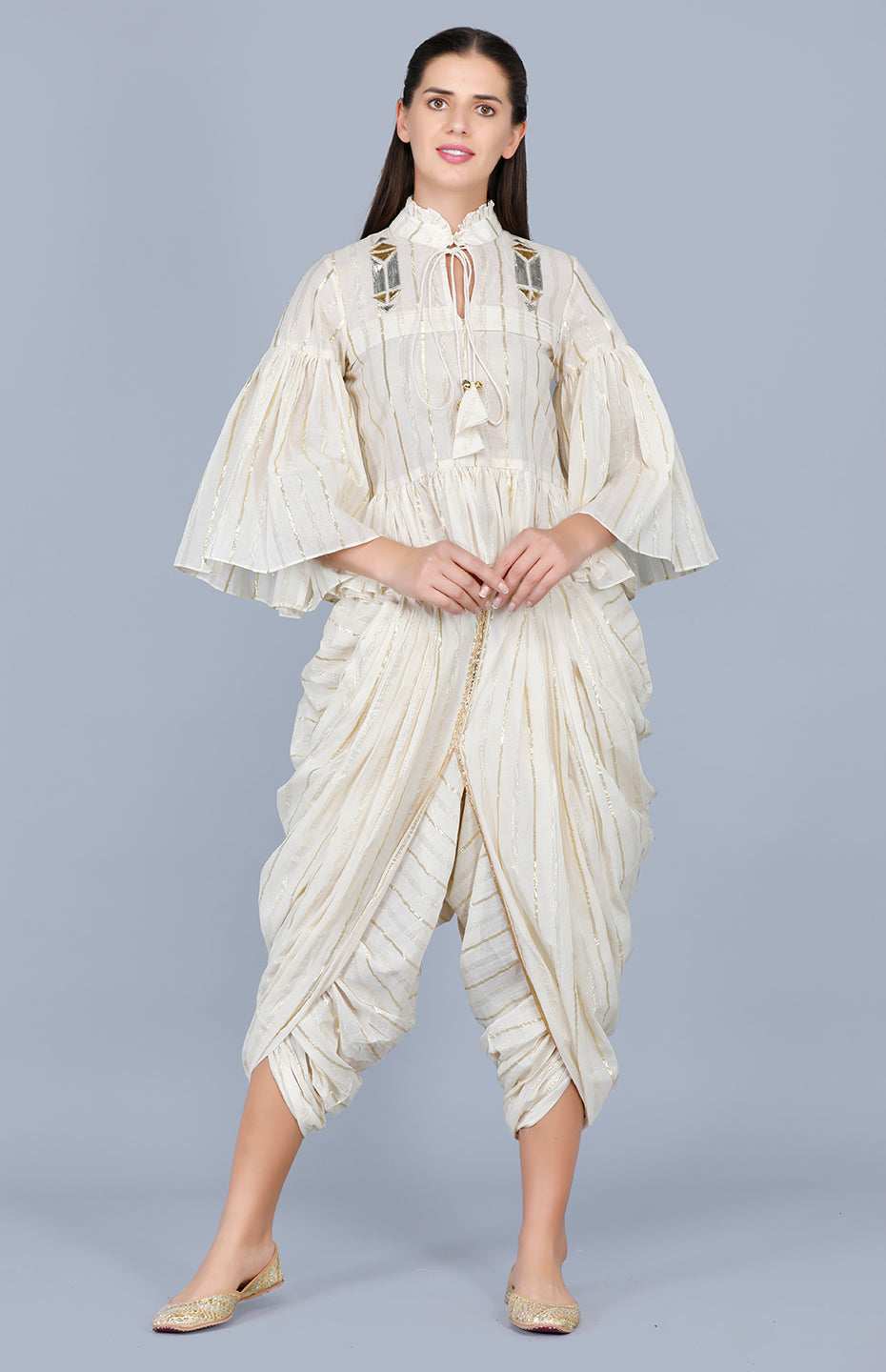 Barfi Off-White Dhoti