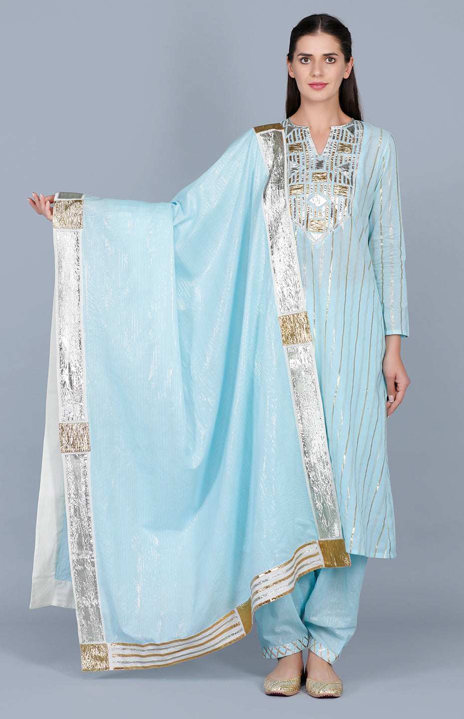 Barfi Pastel Blue Dupatta