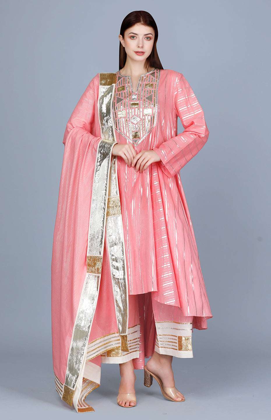 Barfi Peach Dupatta