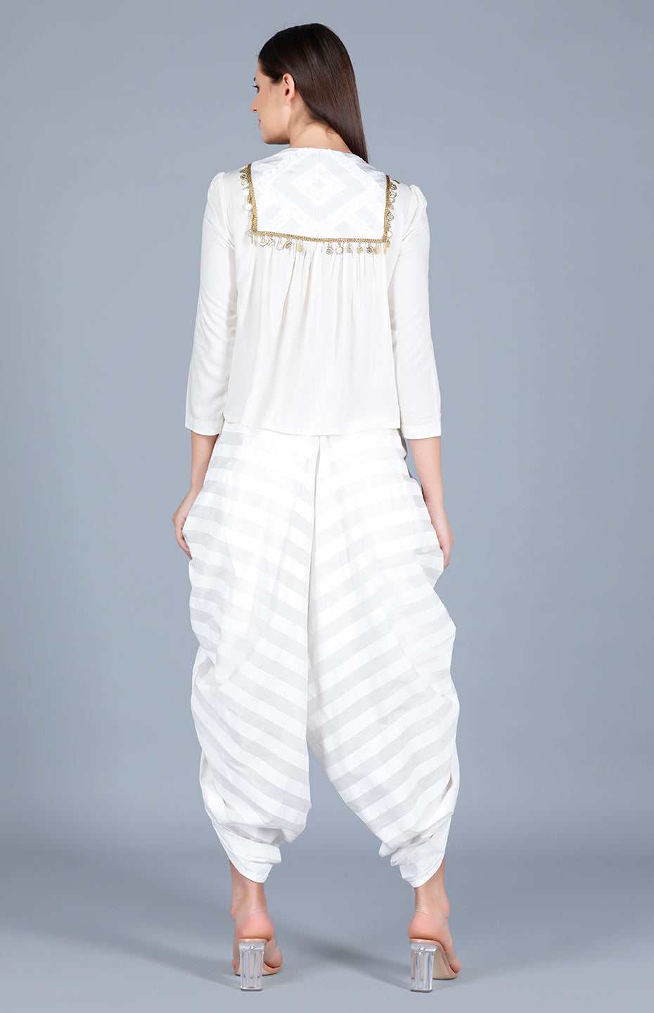Off White Gilet Top