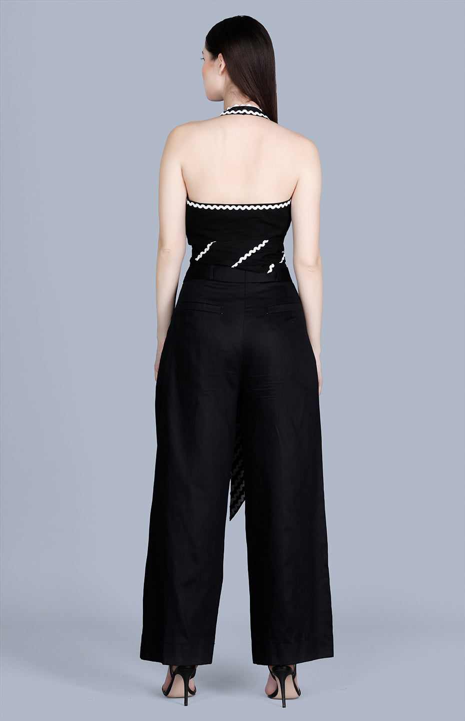 Black Halter Blouse