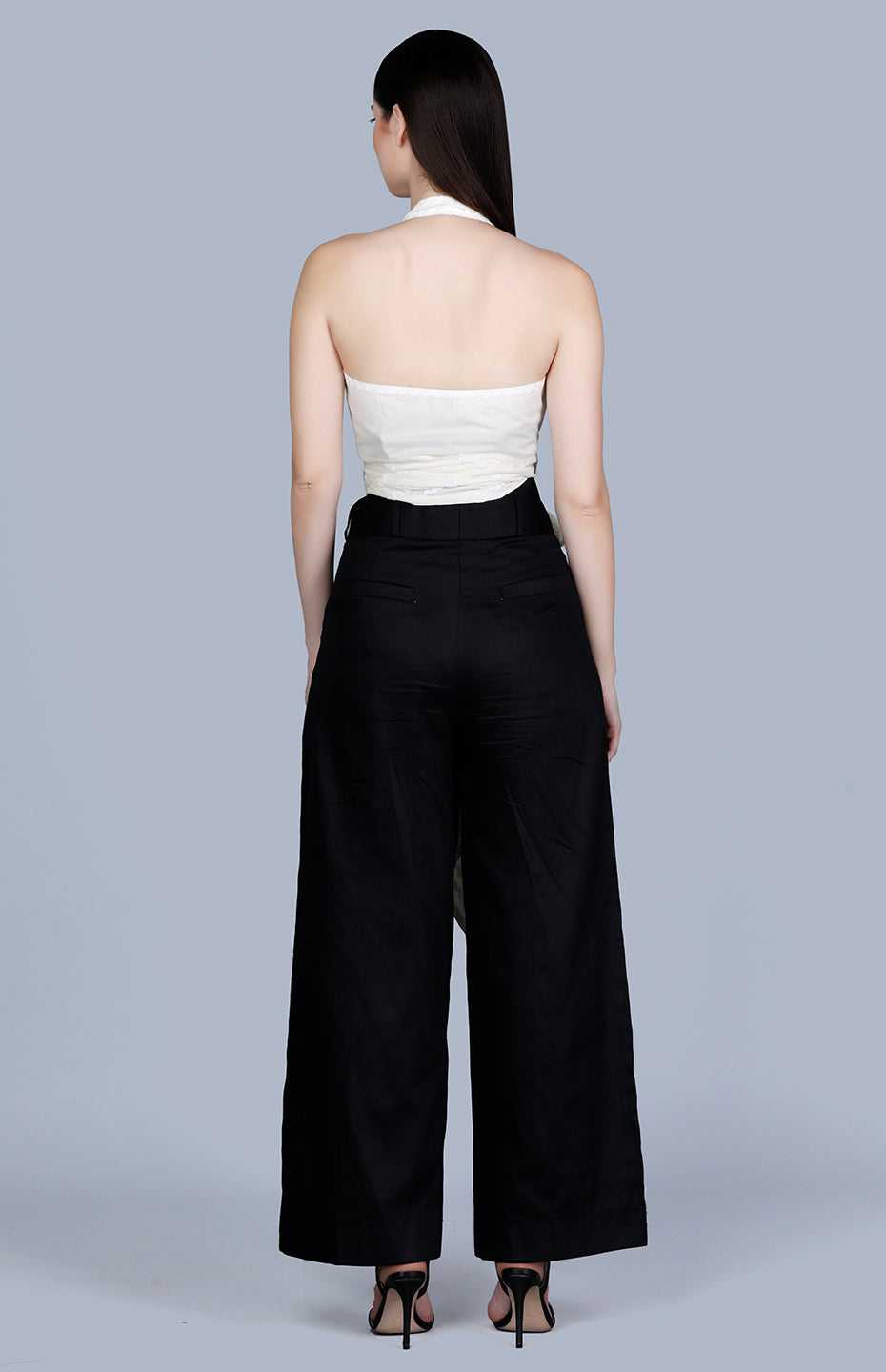 Off White Halter Blouse