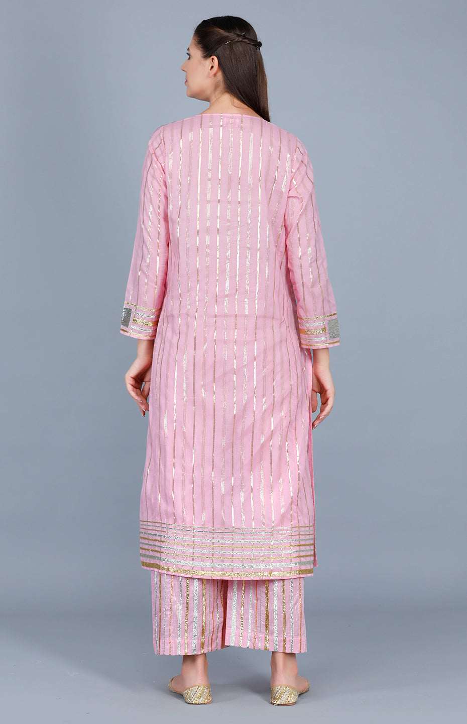 Barfi Pink Kali Kurta