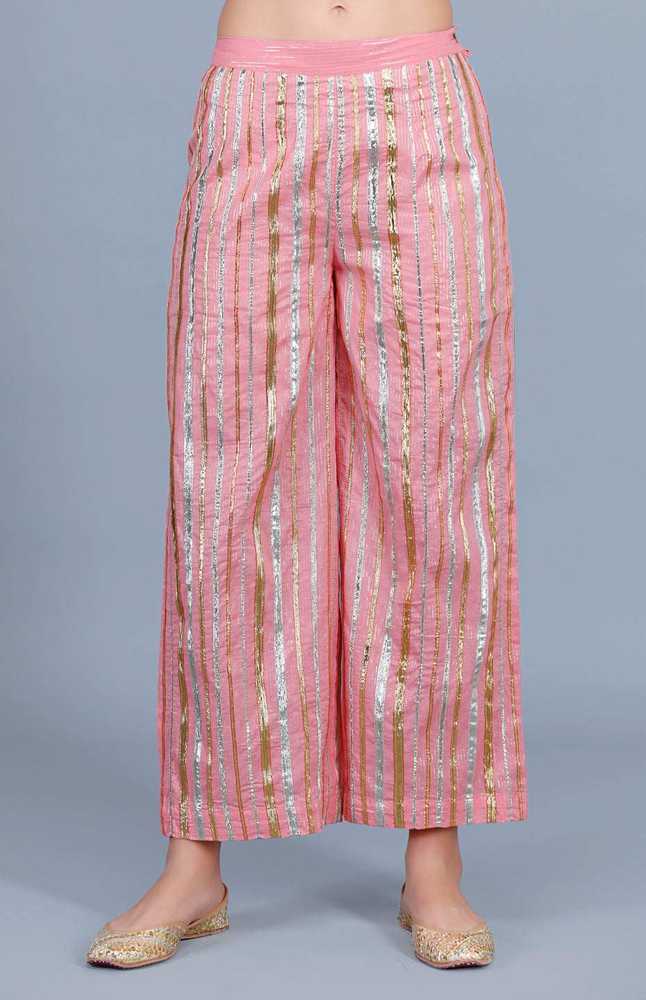 Peach Gota Patti Memoni