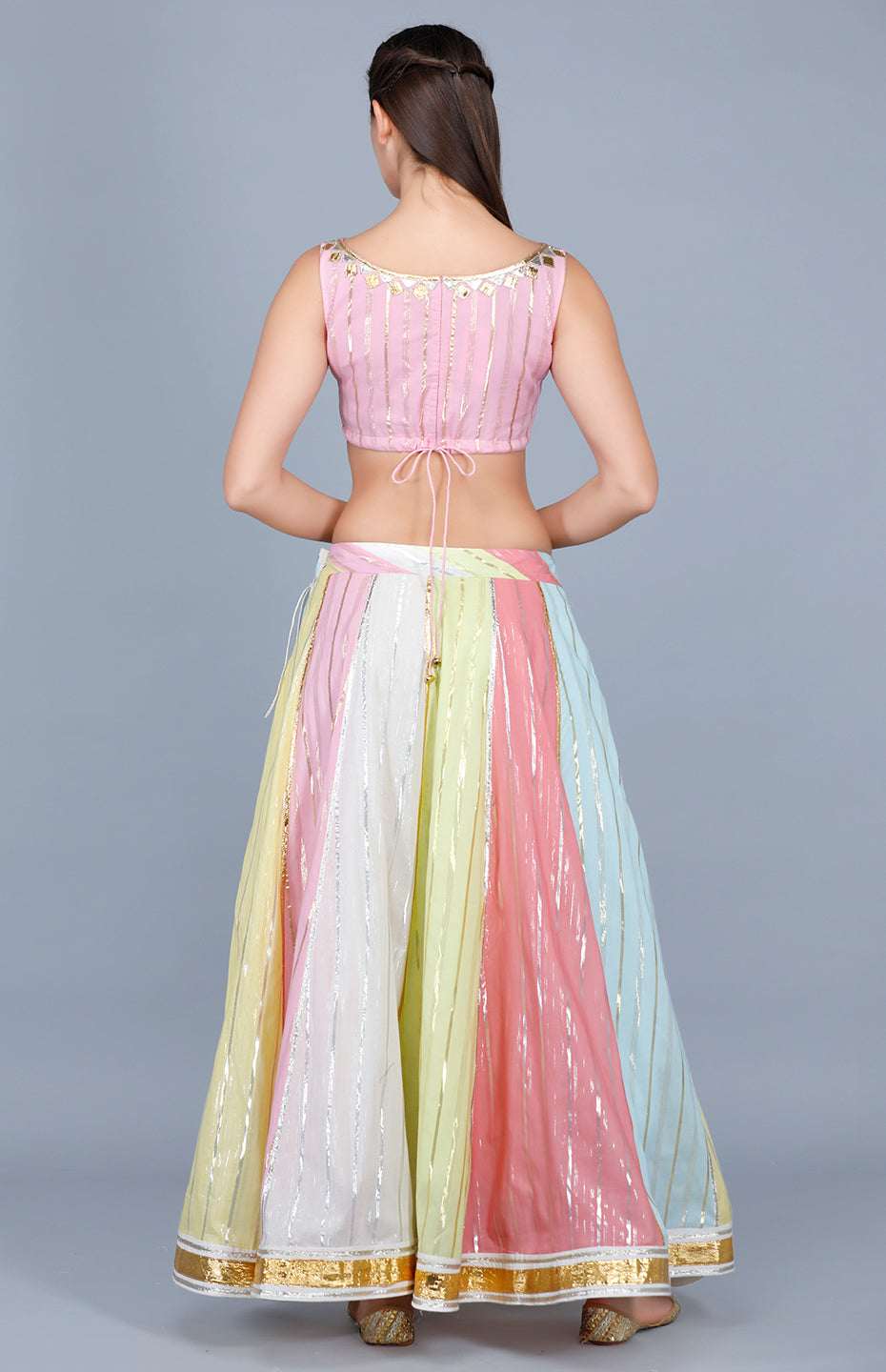 Barfi Multi-Panelled Skirt