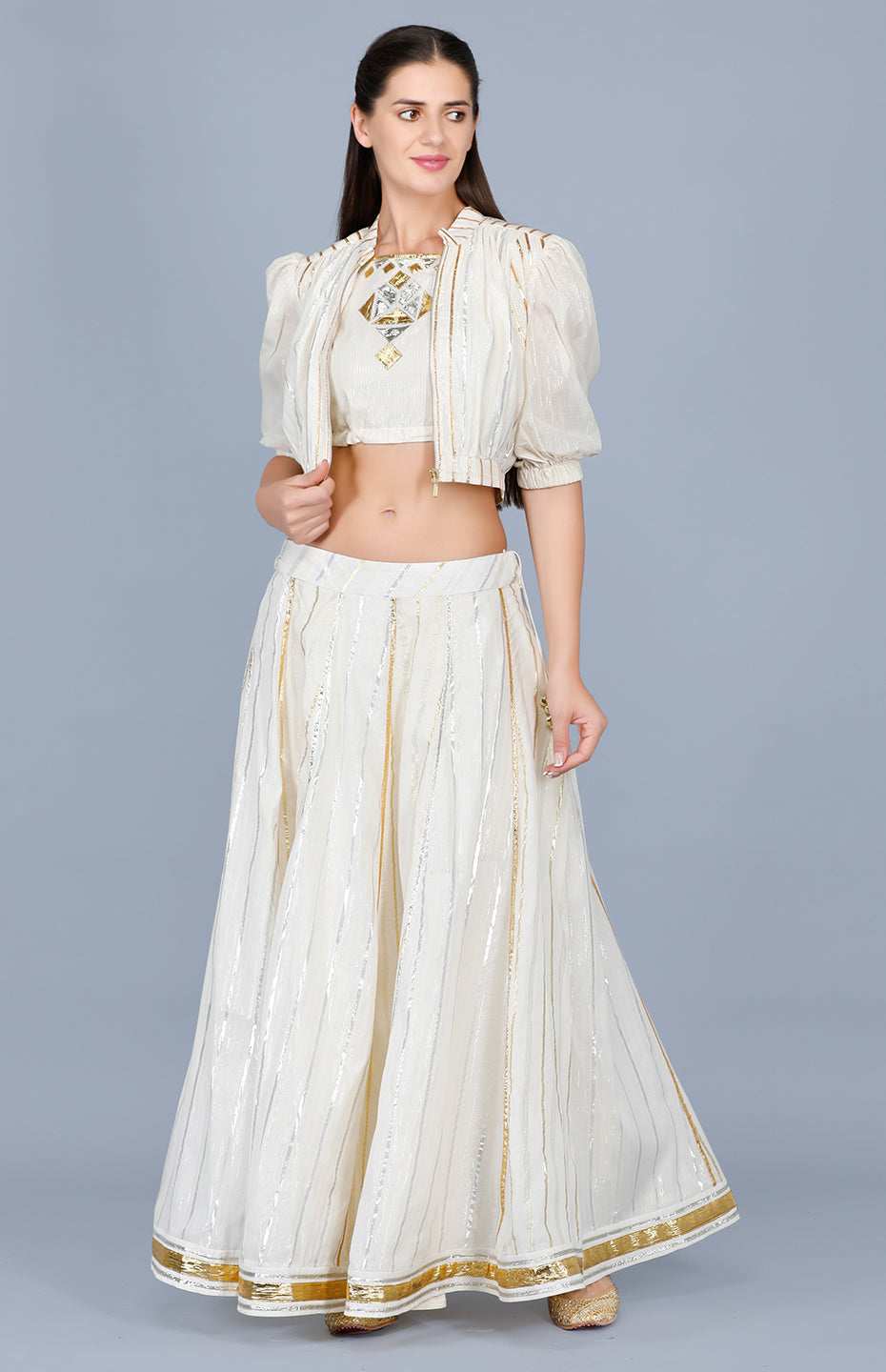 Barfi Off-White Skirt
