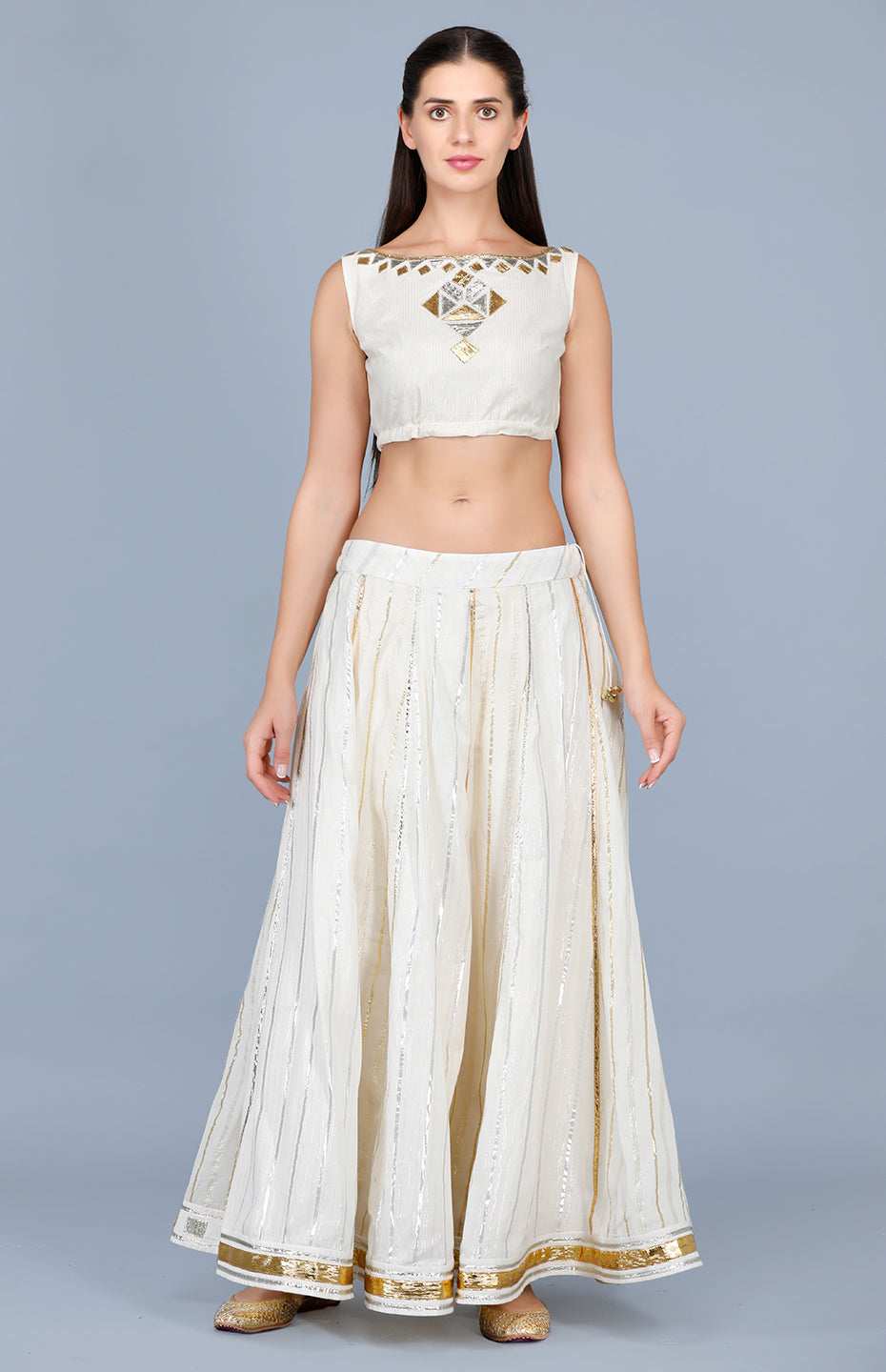 Barfi Off-White Skirt
