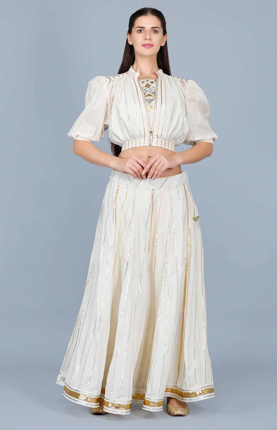 Barfi Off-White Skirt