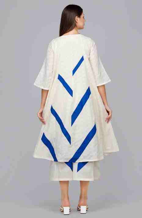 Royal Blue Rays 12 Paneled Dress