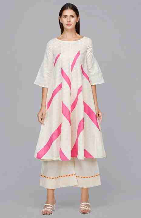 Pink Rays 12 Paneled Dress