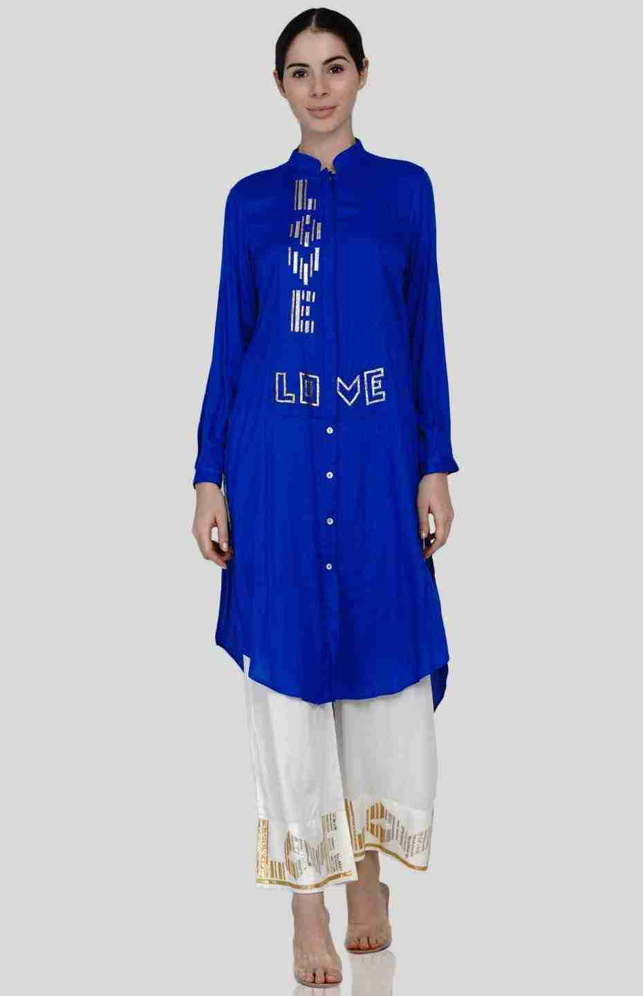 Royal Blue Love Tunic