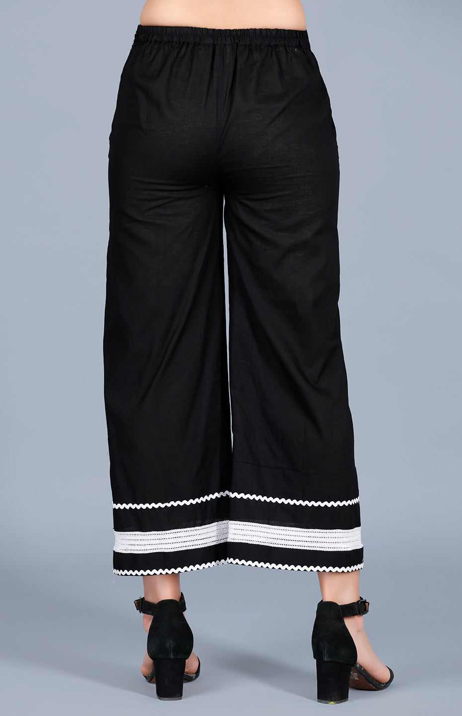 Black Rick Rack Pants