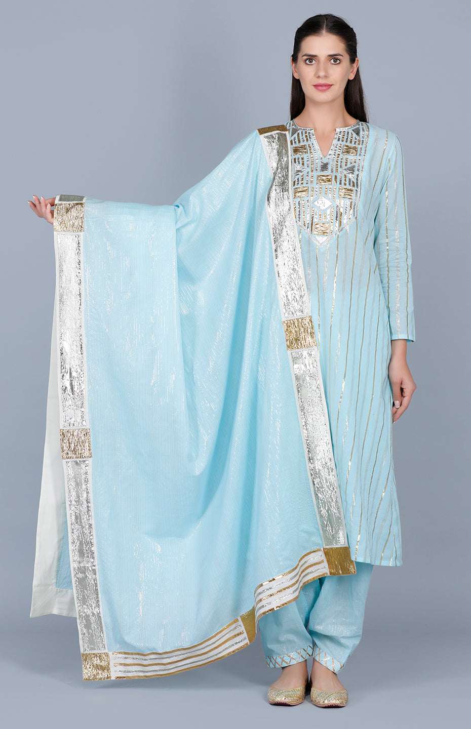 Barfi Pastel Blue Salwar