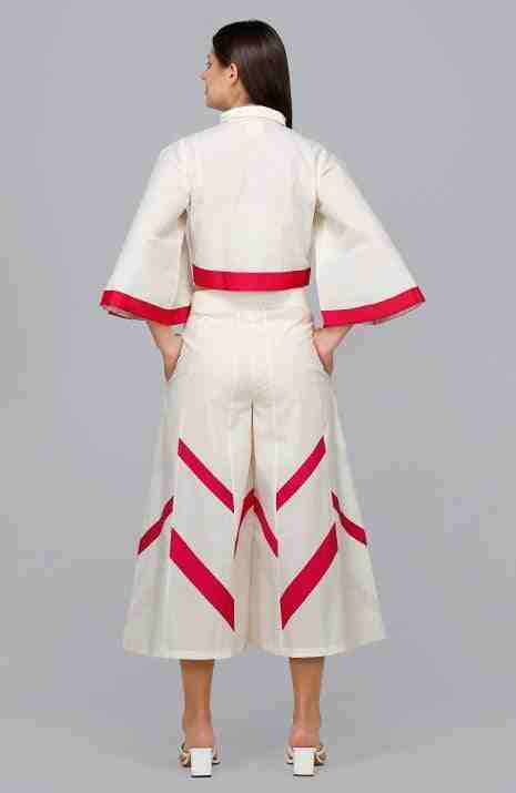 Pink Rays Tie Up Shirt