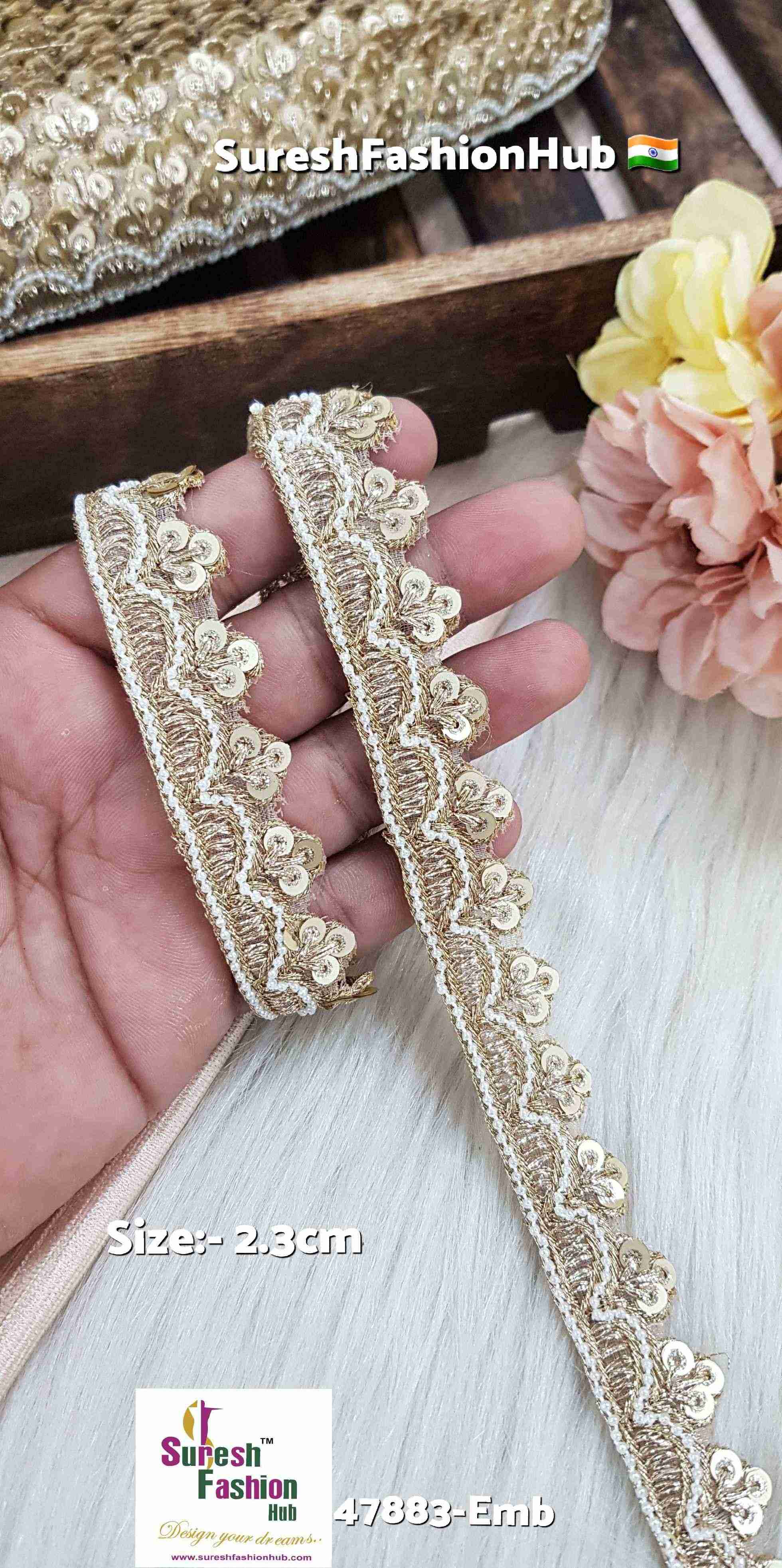  Scalloped Cutwork Embroidery Lace