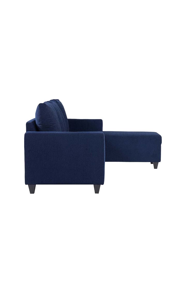 neudot Saya LHS Sectional Sofa for Living Room |6 Person Sofa| Premium Fabric with Cushioned Armrest | 12 Months Warranty| Solid Wood Frame| 6 Seater in Saya Blue Color DIY(Do-It-Yourself)