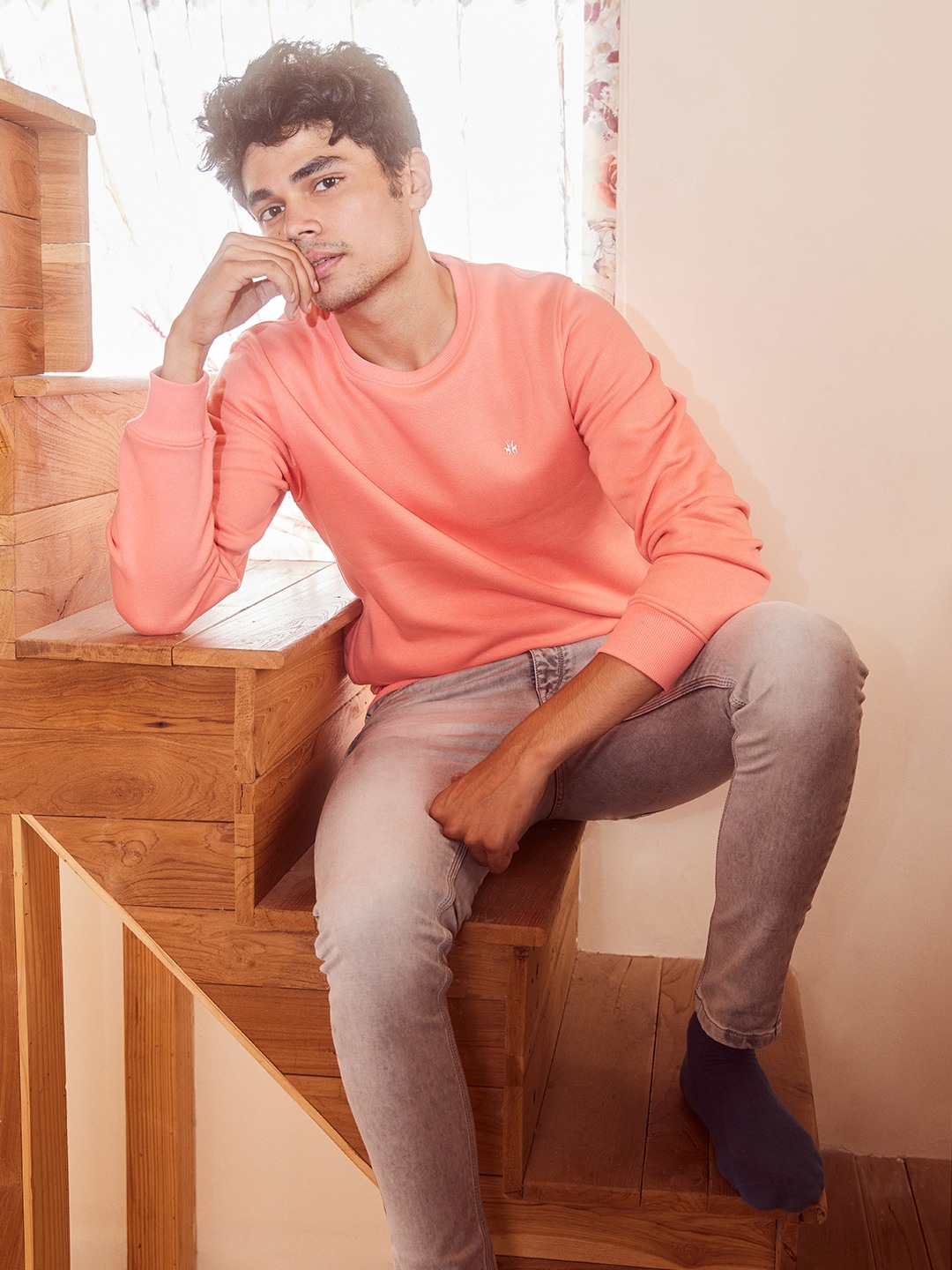 Crimsoune Club Men Pink Sweatshirt