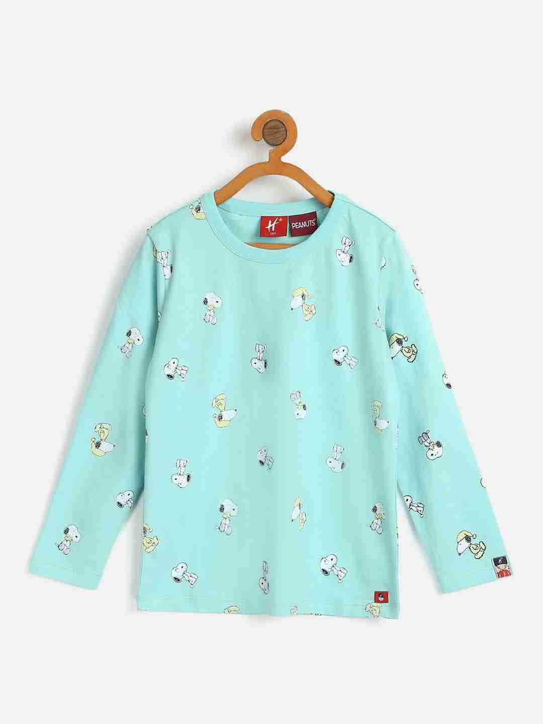 H by Hamleys Unisex Full Sleeves T-Shirt All Over Print-Green