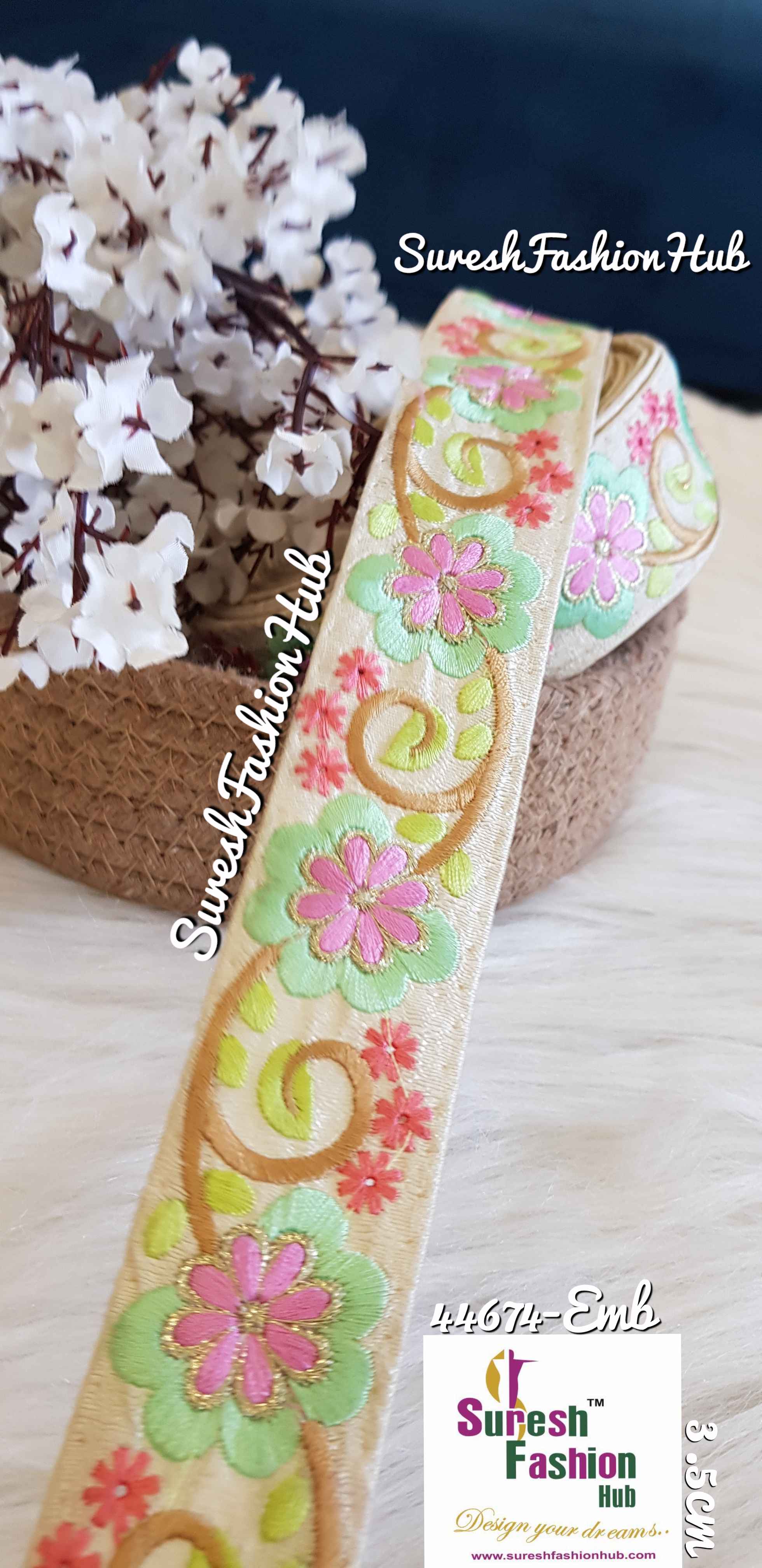 Indian Laces Embellishments Embroidery Saree Border Wholesale Silk Crafting Sewing Decorative Designer Ribbons #Blackborder  #Fancylaces #Decorativetrims #Embroideredborder #Sewingtrims #テープ #minne #lndianlaces #Sareeborder #アニー都城 #pasamanerías #pasamaneriasbordadas #Embellishments #可愛いマスク #Embroiderytrimmings #アクセサリー