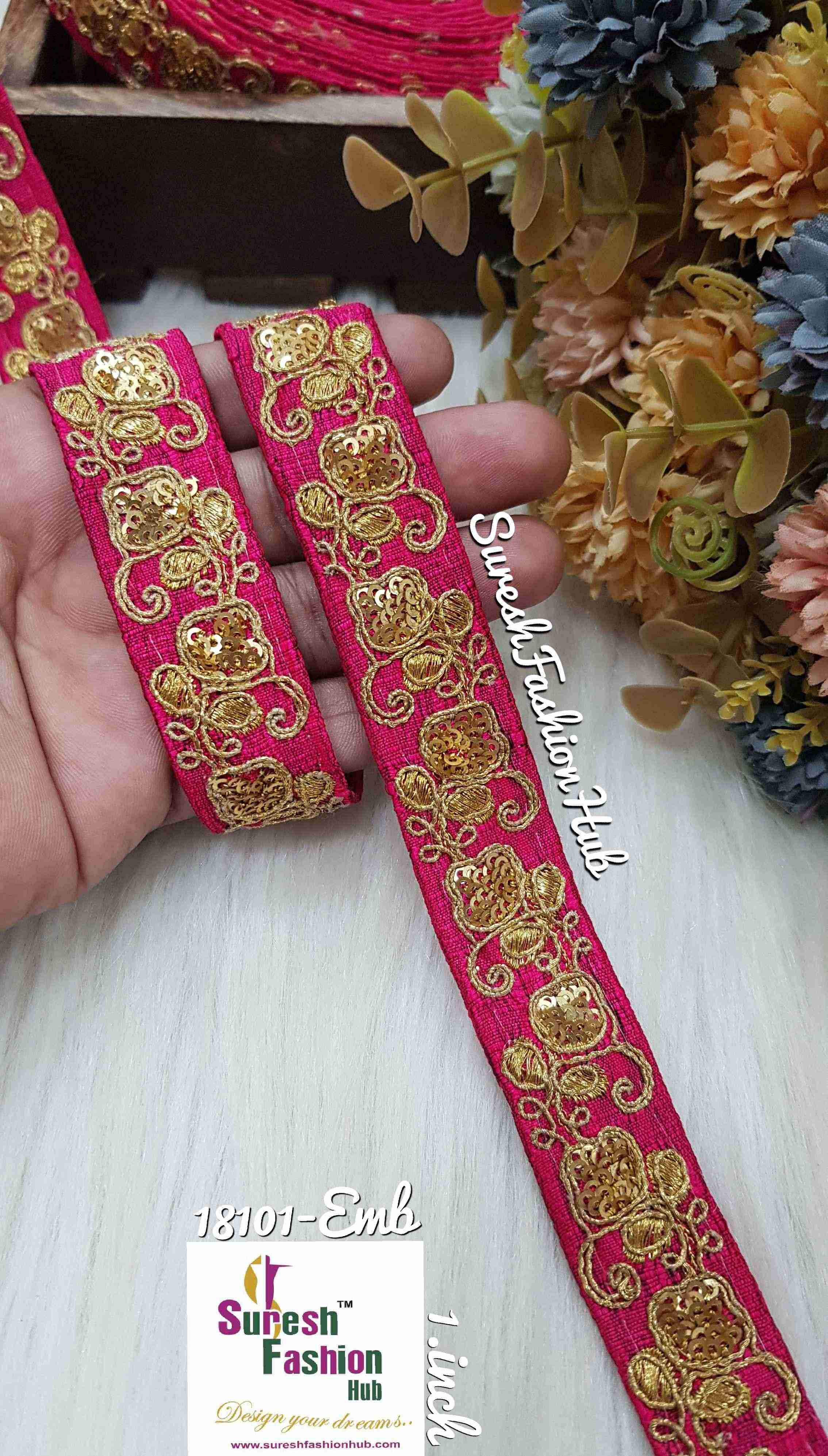 Pink Luxe zari Embroidered Lace