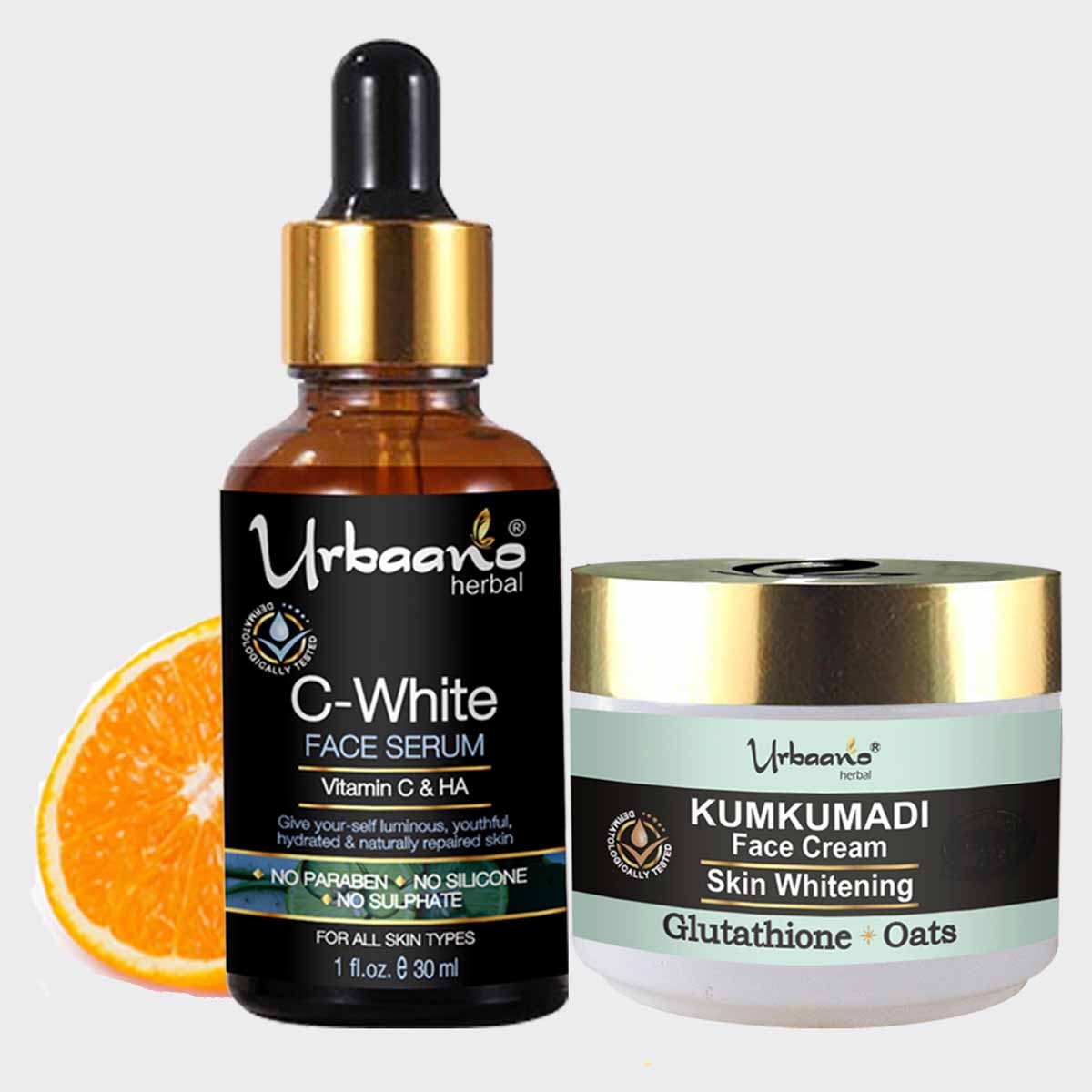 Urbaano Herbal | Urbaano Herbal Kumkumadi Skin Whitening & Brightening Cream & Vitamin C10, Hyaluronic Acid Face Serum 0