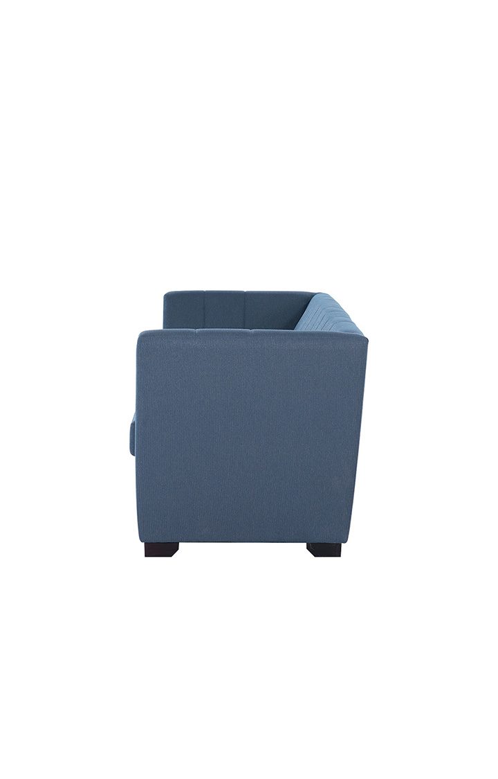 neudot Lexus Sofa for Living Room |3 Persons Sofa|Premium Fabric with Padded Armrest|Solid Wood Frame|3 Seater in Earth Blue Color