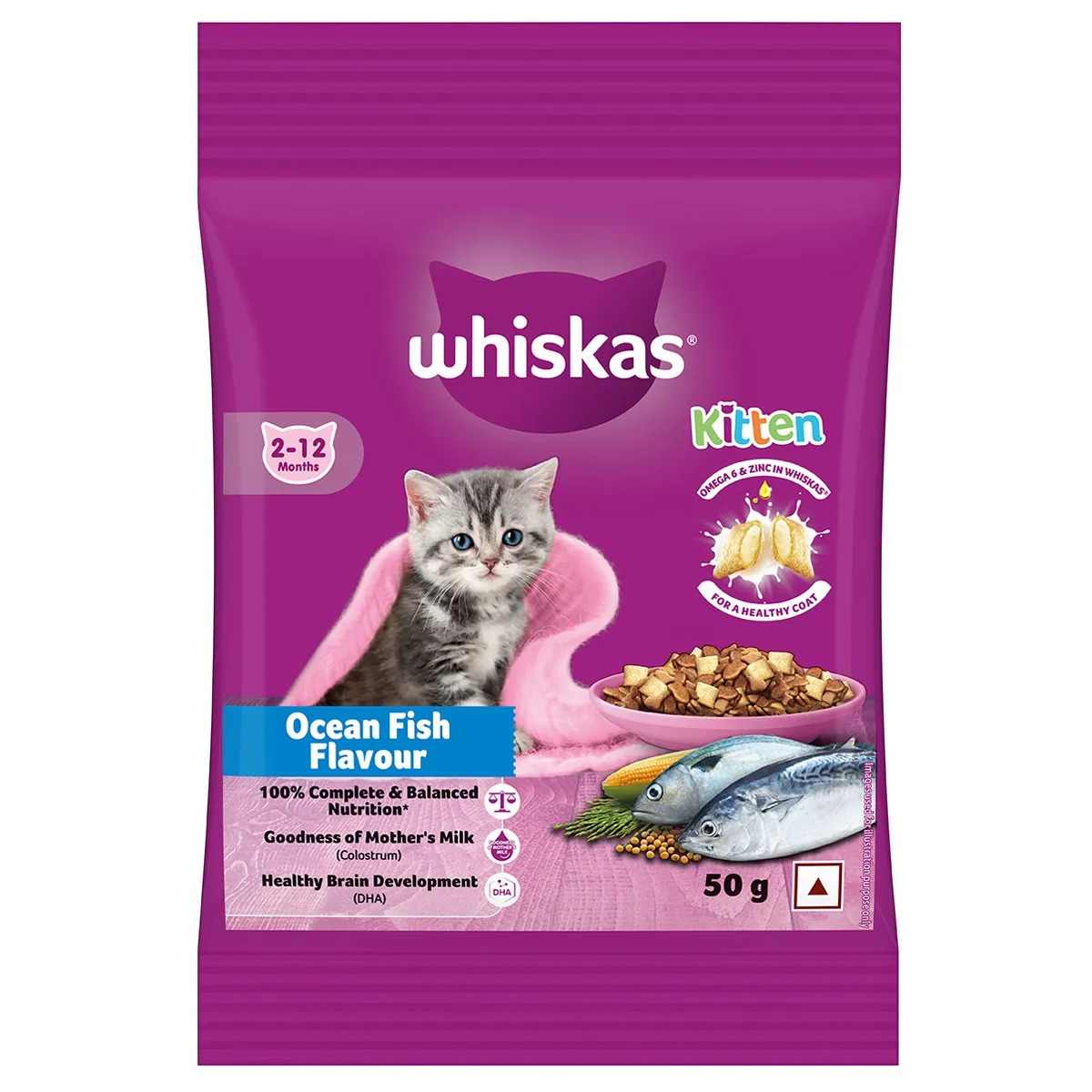 Whiskas | Whiskas Junior Ocean Fish Milky Dry Food for Cats 50g