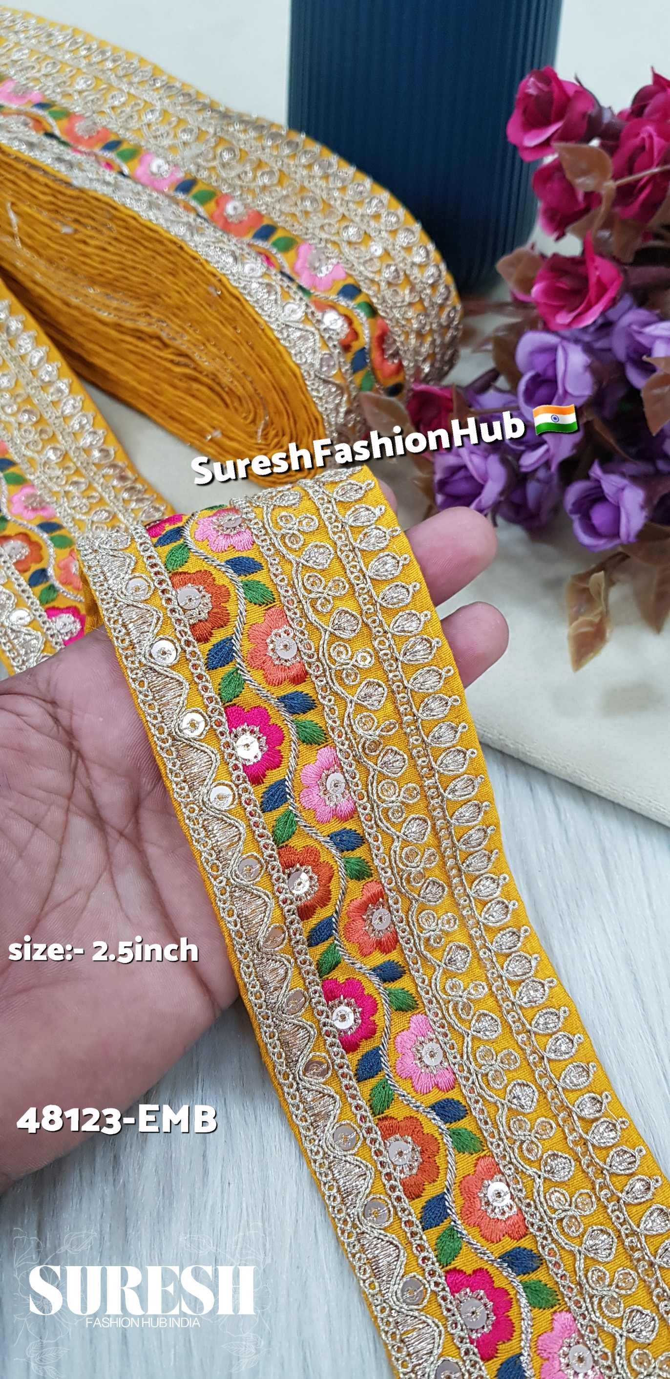 Sabyasachi Inspired Sunshine Yellow Luxe Floral Lace