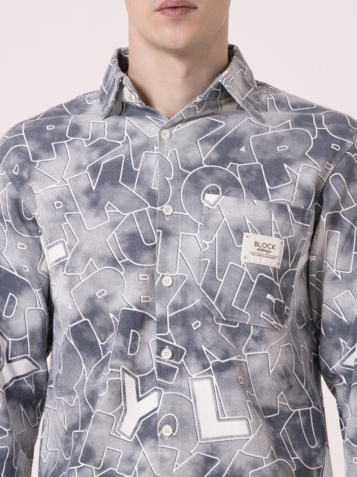 Albion Mens Grey Casual Shirt