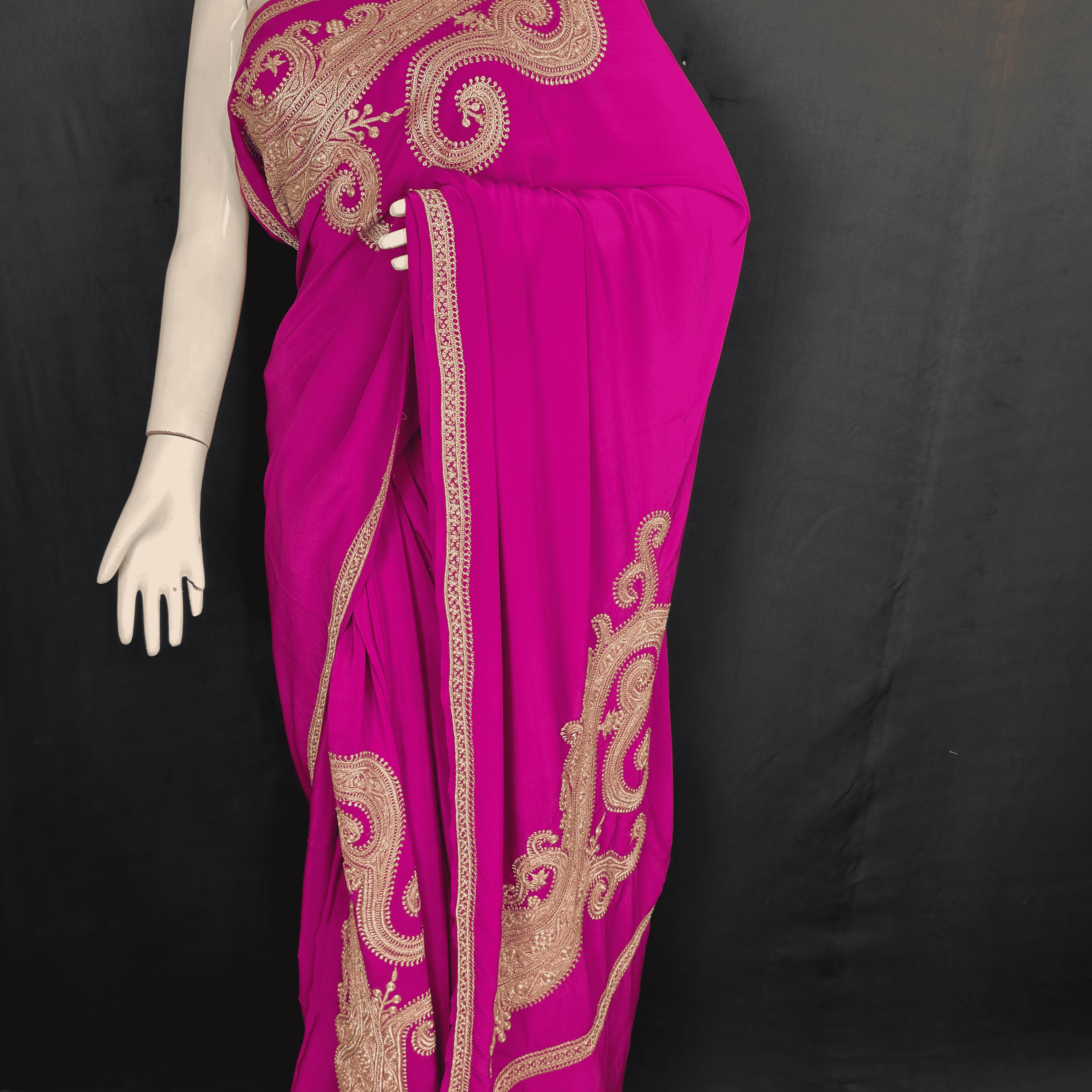 Badaam Design Tilla saree