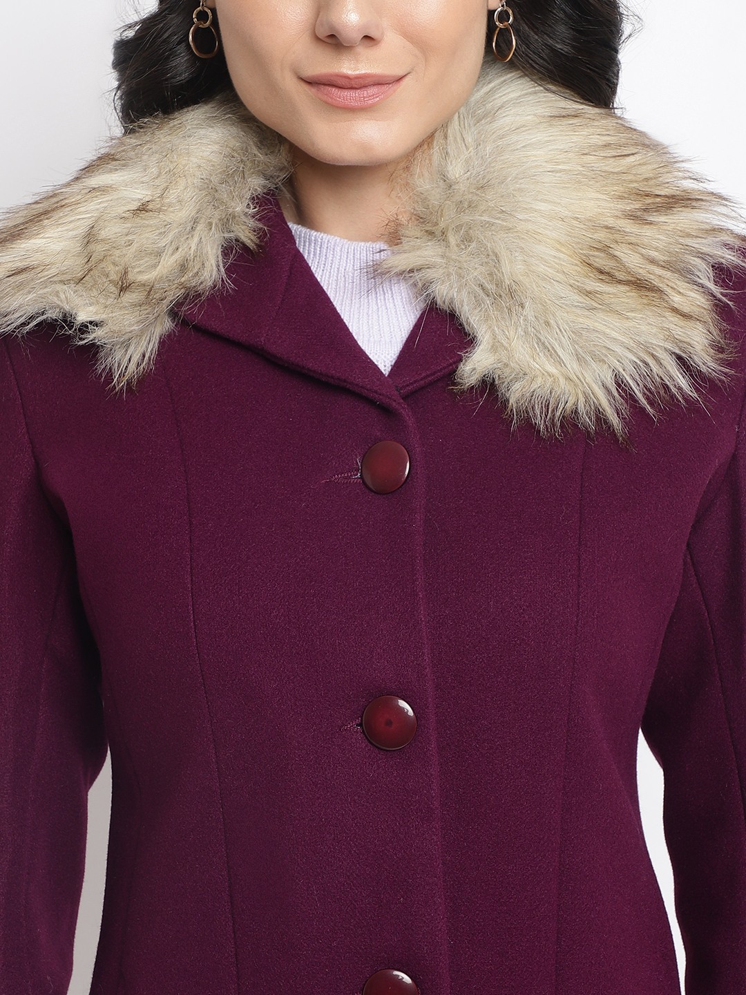 HER GRACE PURPLE LONG COAT