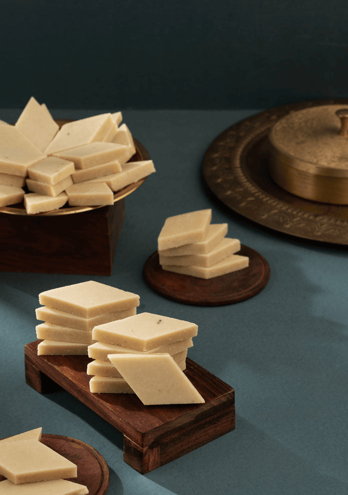 Kaju Burfi by Shyam Sweets from Delhi – traditional Indian mithai available on DeliciousKart
