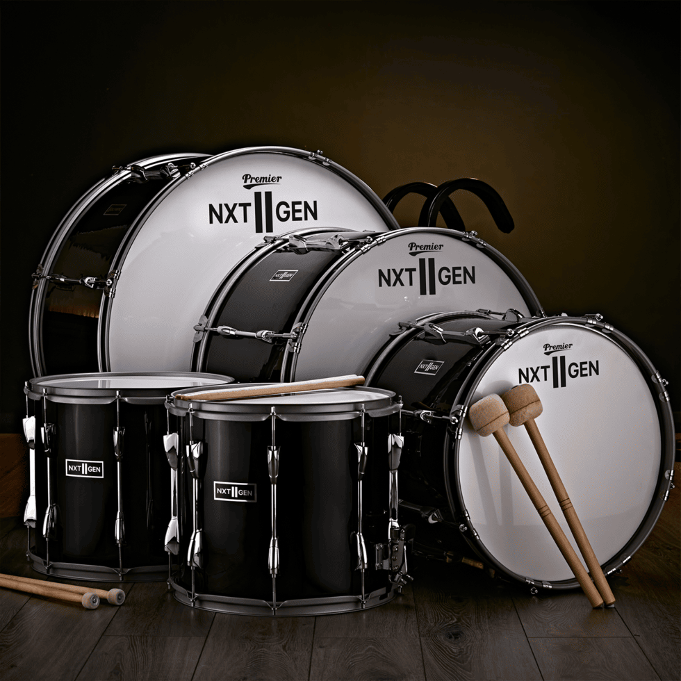 Premier NXT GEN 5-Piece Complete Acoustic Drum Kit, 22" Bass Drum, Black