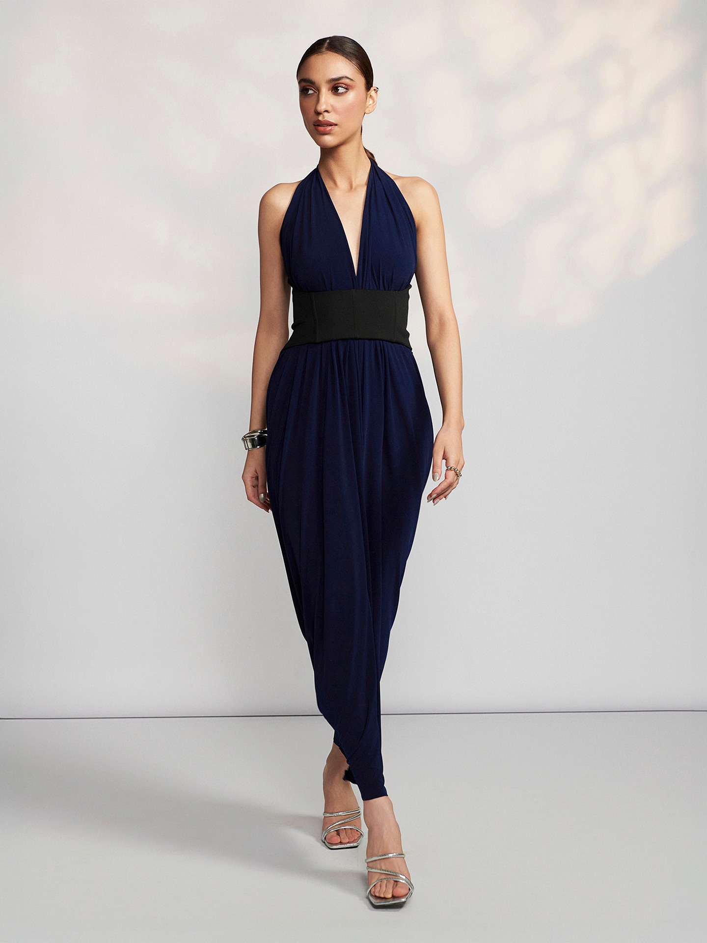 Navy Adriano Long Dress