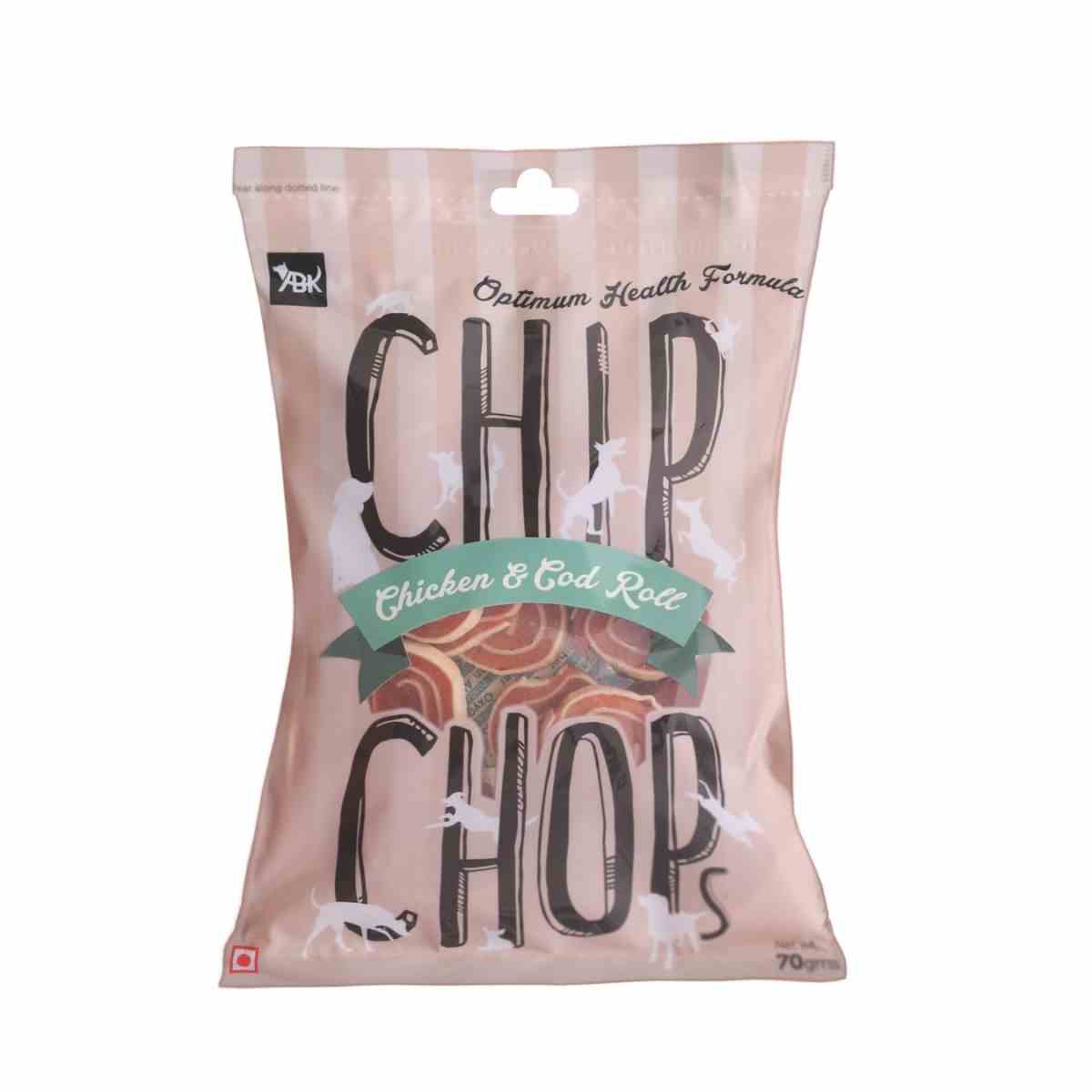 Chip Chops Chicken and Codfish Rolls Dog Treat