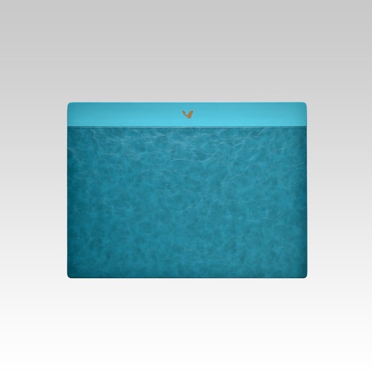 22x16 Inches Rigid Desk Blotter Plus | Moderno | Sea Blue