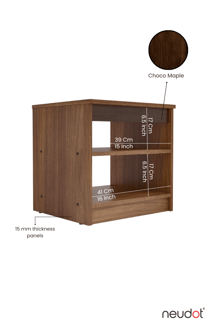 Holland Bedside Table - Leon Teak (DIY)