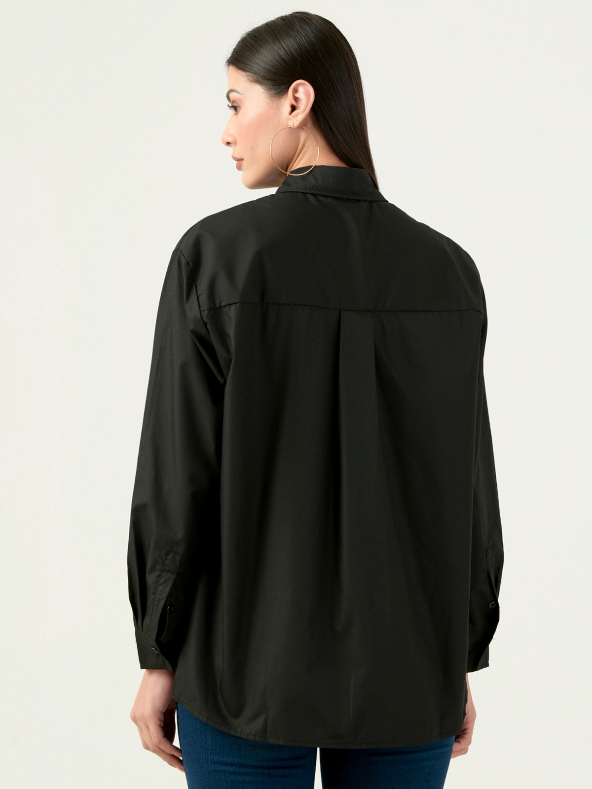 Albion Women Smart Premium Black Casual Shirt