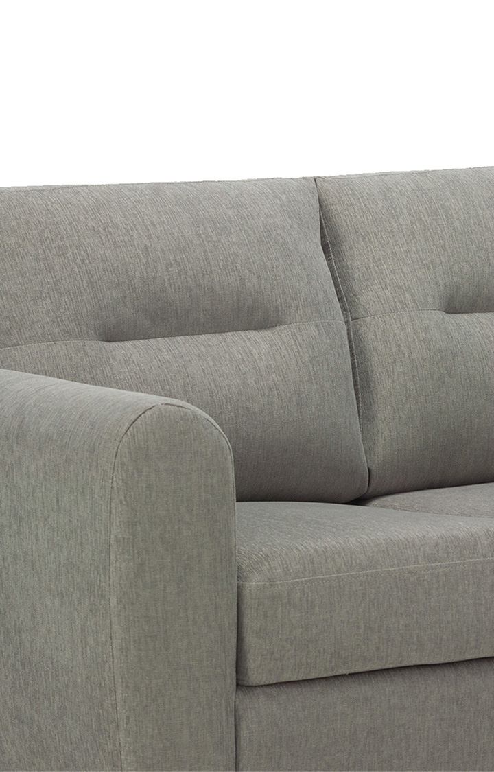 neudot Scott Sofa for Living Room |2 Persons Sofa|Premium Fabric with Cushioned Armrest | Solid Wood Frame|2 Seater in Misty Grey Color