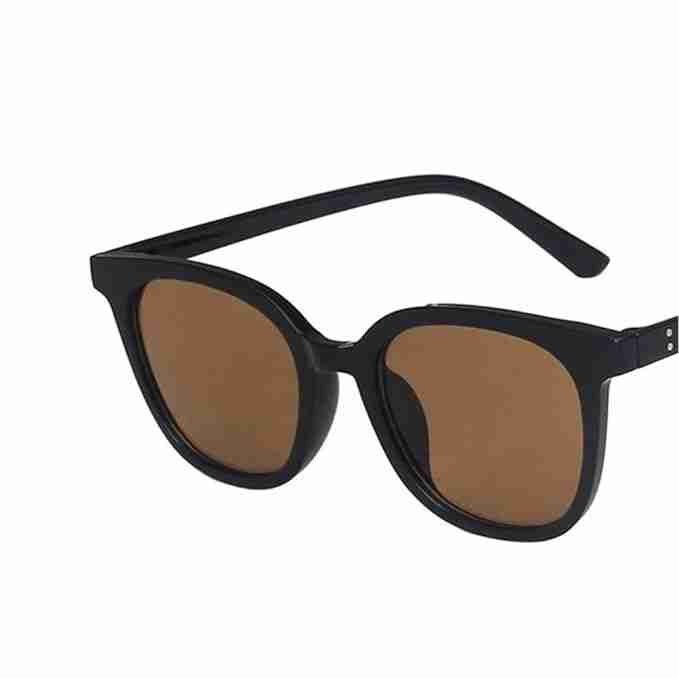AUGEN By Visions India Retro Vintage Square Abstract Unisex Sunglasses UV400 Protected Large Size (Brown, 135)