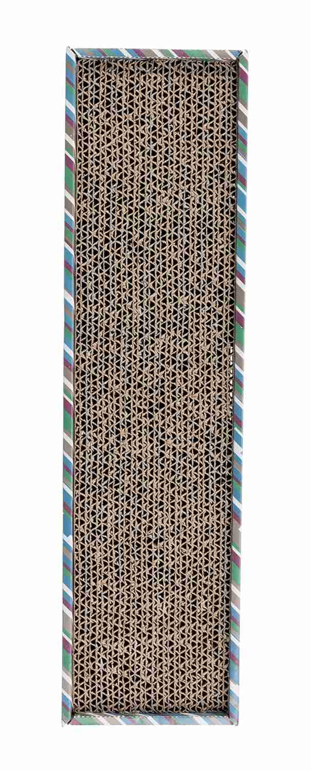 Trixie Scratchy Scratching Cardboard Catnip (48×5×13 cm, Black/White)