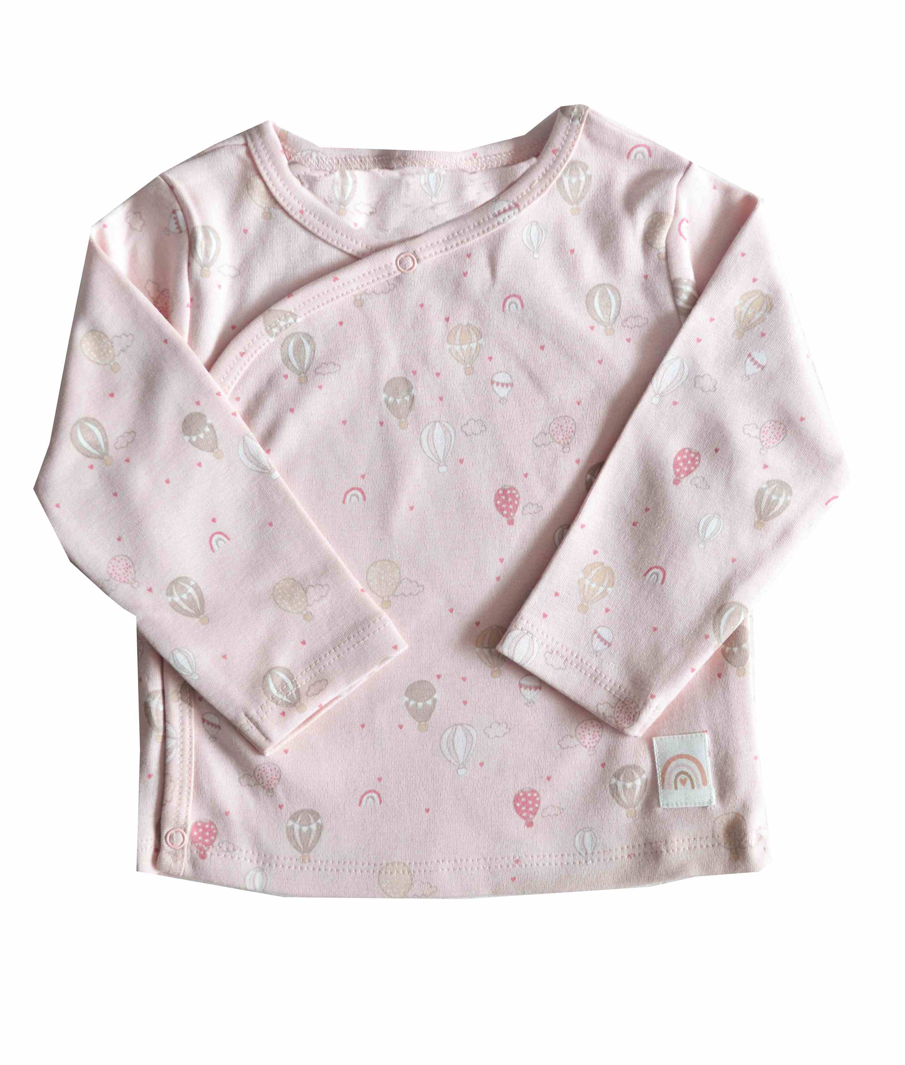 Baby Girls Top with full sleeves & Front open;Color-Lt.Pink
