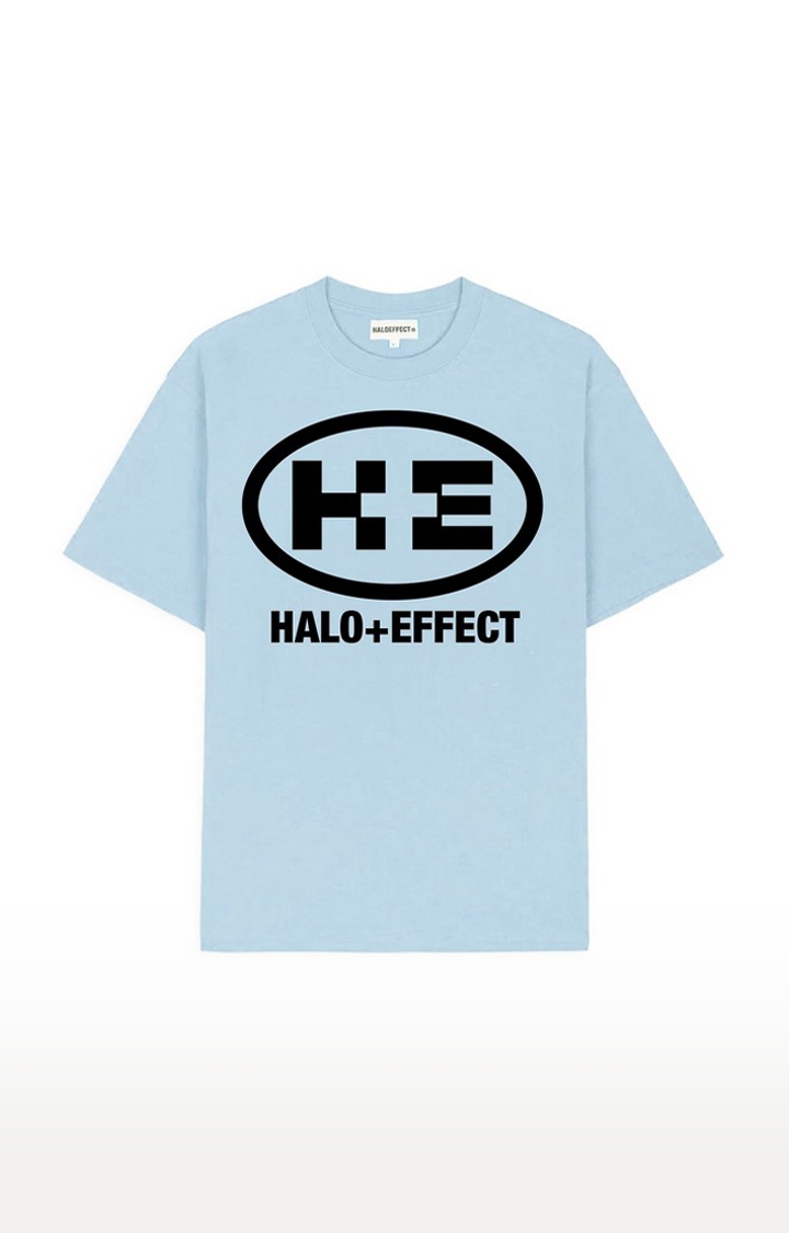 Halo Effect | Men's Blue Cotton Halo+Effect Regular T-Shirts