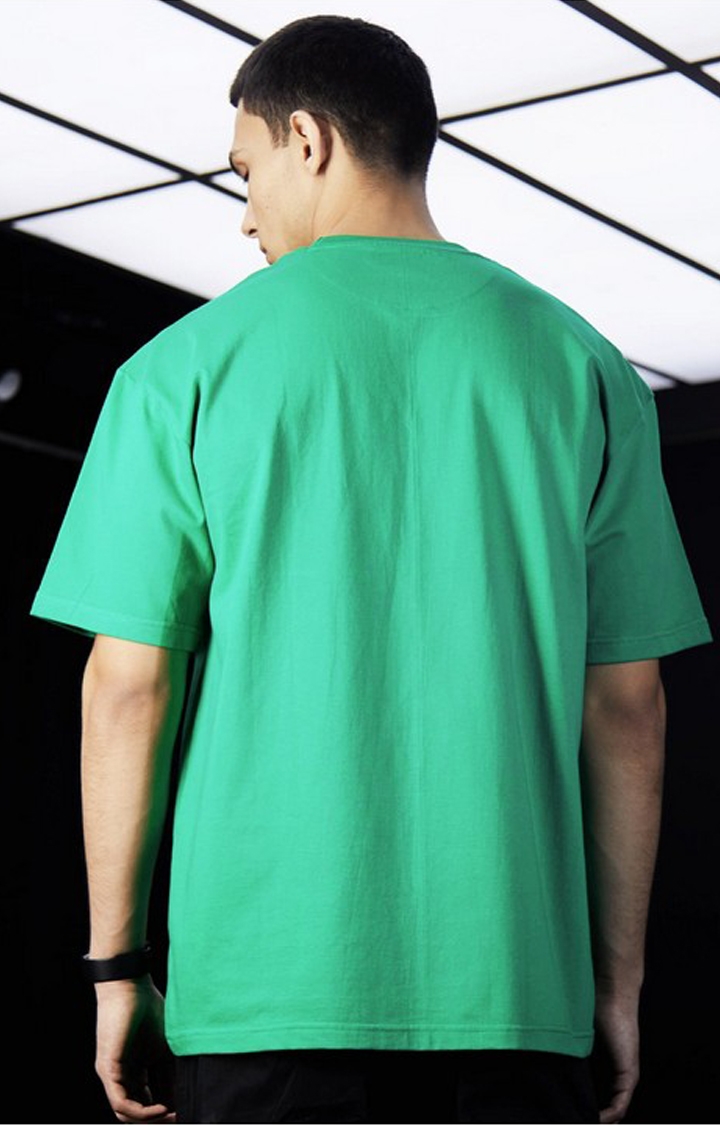 Men's Green Cotton Industries Regular T-Shirts