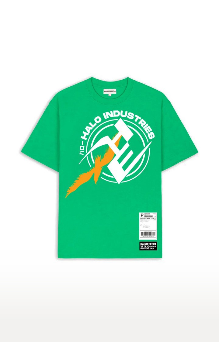 Men's Green Cotton Industries Regular T-Shirts