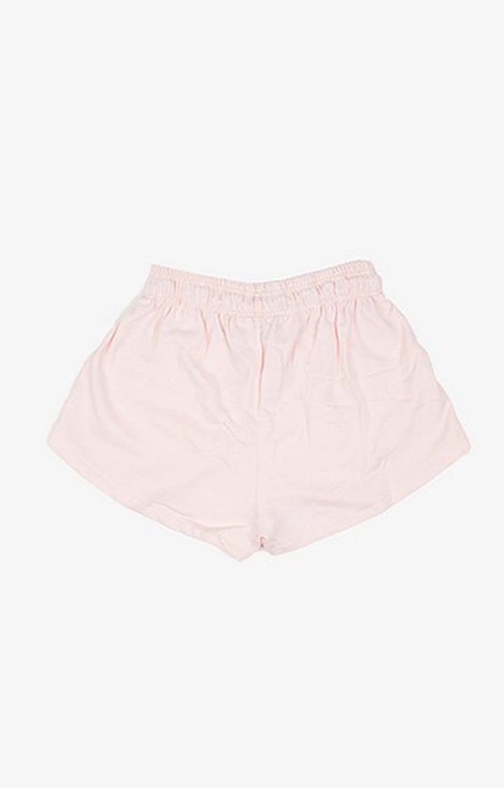 Women's Pink Cotton University Sweat Shorts