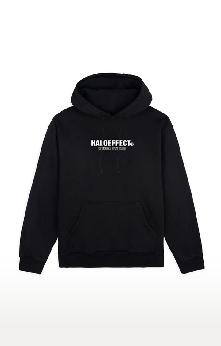 Men's Black Cotton Typographic V3.0 Signature Hoodies