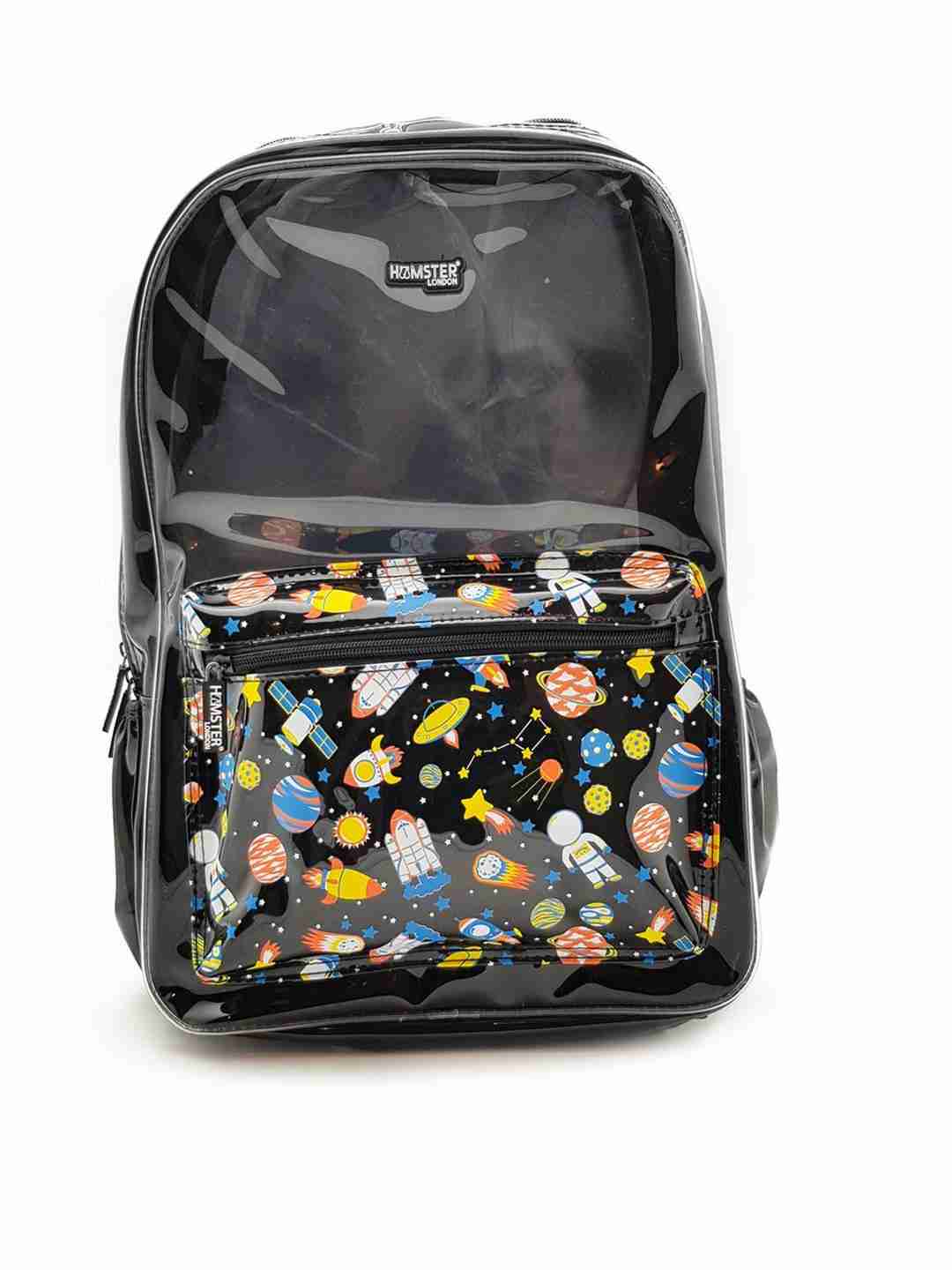 Hamster London Space Backpack Big Bags for Kids Age 3Y+ (Black)